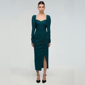 Beautiful teal midi dress. Super flattering and brand new with tags.